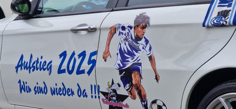 Optimistische Fans des MSV Duisburg